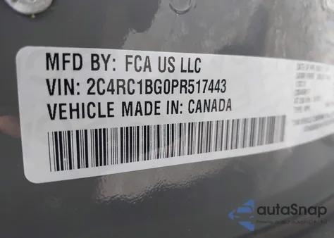2023 Chrysler Pacifica Touring L from USA, damaged, VIN 2C4RC1BG0PR517443